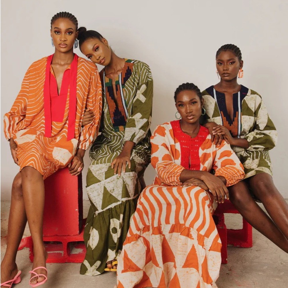 Dye Lab X Anya Nigerian Artisanal Kaftan - Picture 13 of 14
